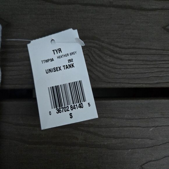 TYR Unisex USA Water Polo Tank, Heather Gray, S New - Picture 3 of 3